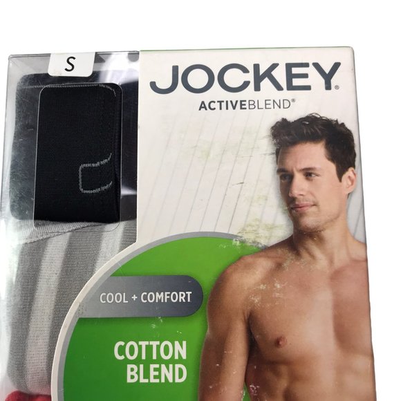 New NWT JOCKEY Active Blend Men's Boxer Briefs. Cotton Blend. Size Small 4 Pack - Picture 3 of 5
